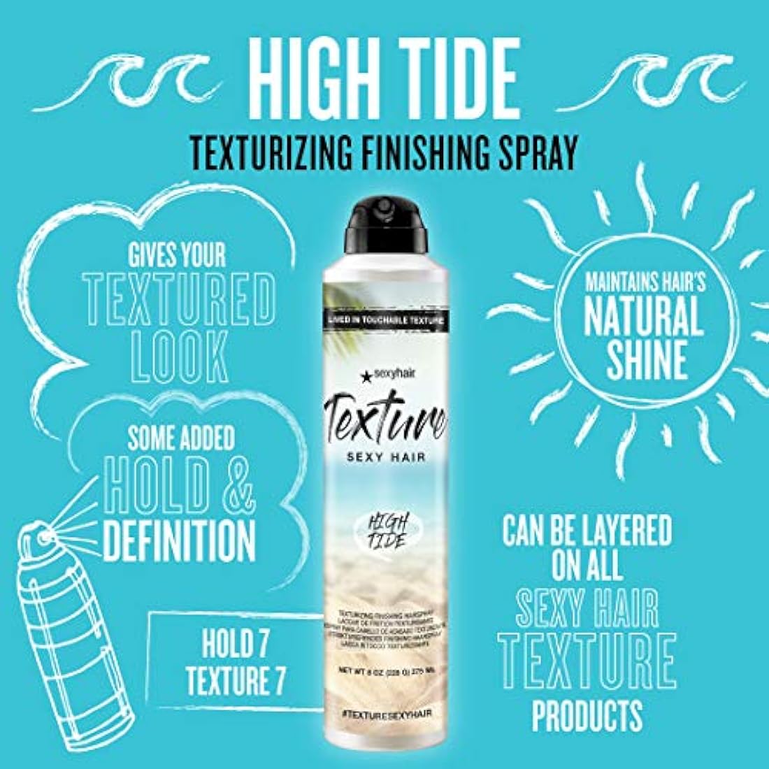 Spray para el cabello, Coco, 8 fl oz