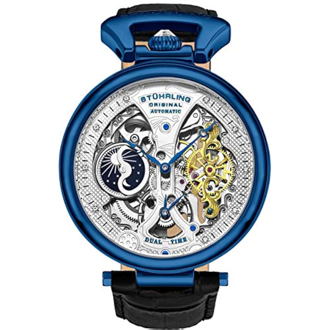Stührling Original Reloj esqueleto para hombre
