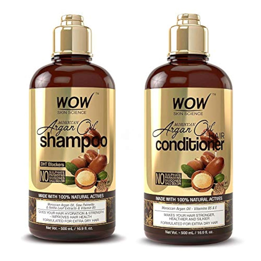Champú y acondicionador de aceite de argán marroquí