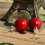Lureme 02001451-2 - Pendientes de tuerca para mujer