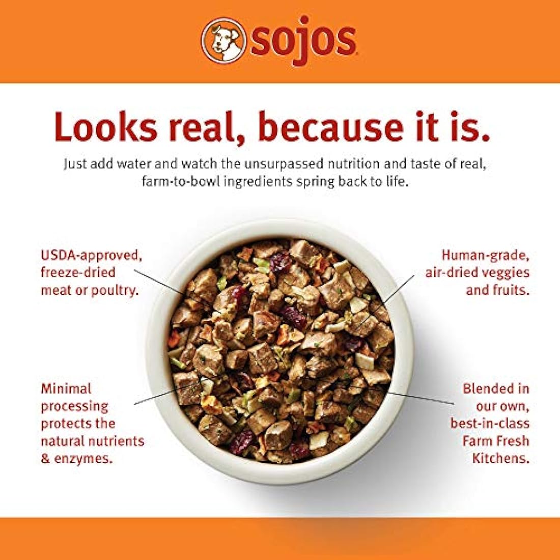 Sojos - Alimento para perro natural sin granos deshidratados