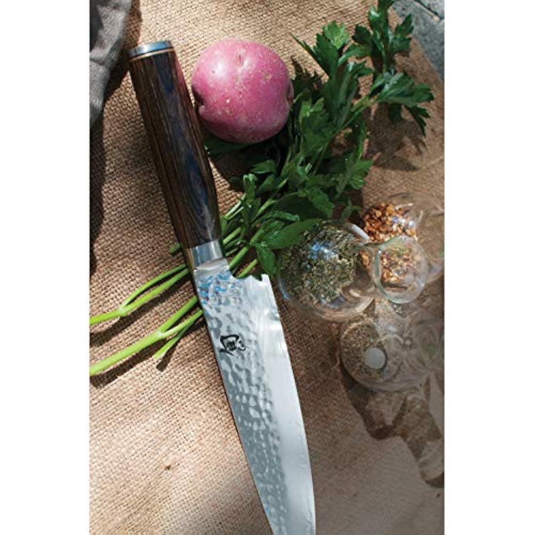 Cuchillo de chef Shun Premier, 8 pulgadas, Marrón
