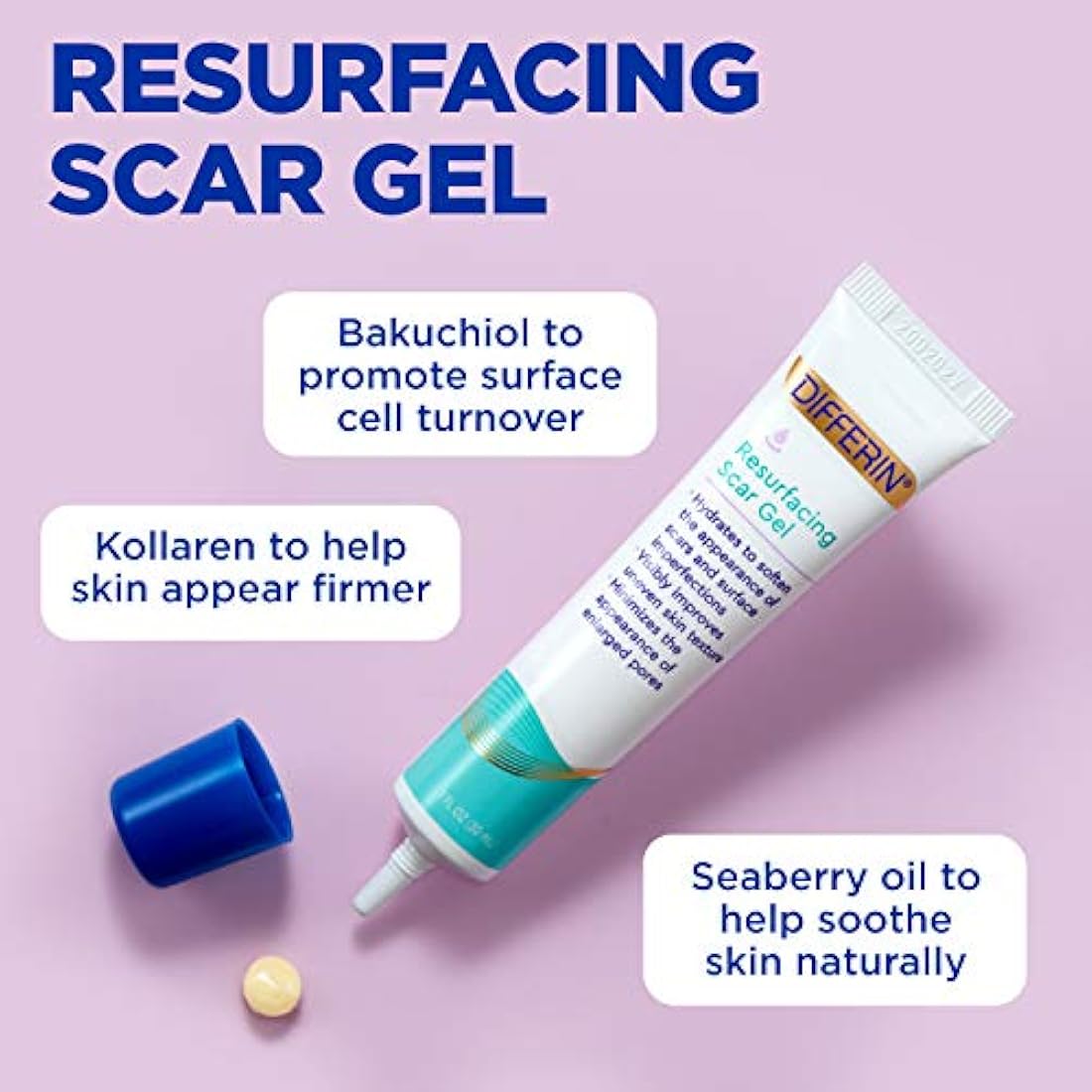 Tratamiento de gel cicatriz para acné, 1 onza
