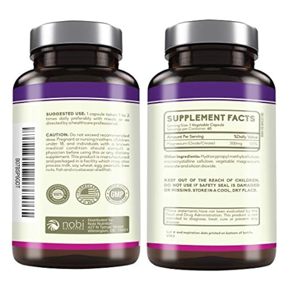 Complejo de magnesio de alta absorción 500mg