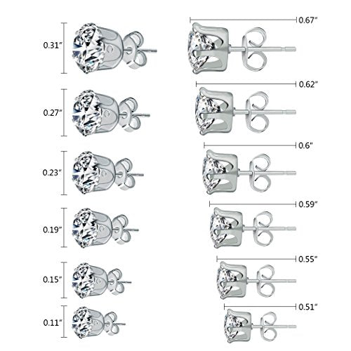 6 pares de aretes de aleación para mujer