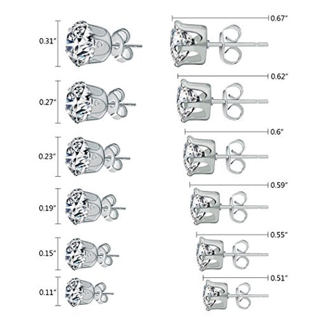 6 pares de aretes de aleación para mujer