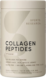 Suplemento de colágeno hidrolizado Sports Research - Piel y huesos