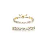 Pulseras y tobilleras para mujer bañadas en oro