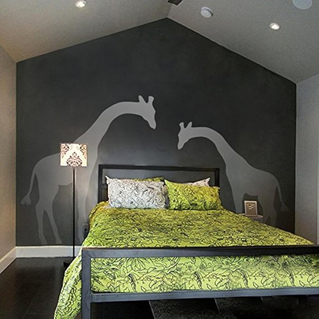 Adhesivo decorativo para pared, diseño de jirafa,