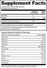 nutribiotic Chlorella pestañas 500 mg 150 unidades