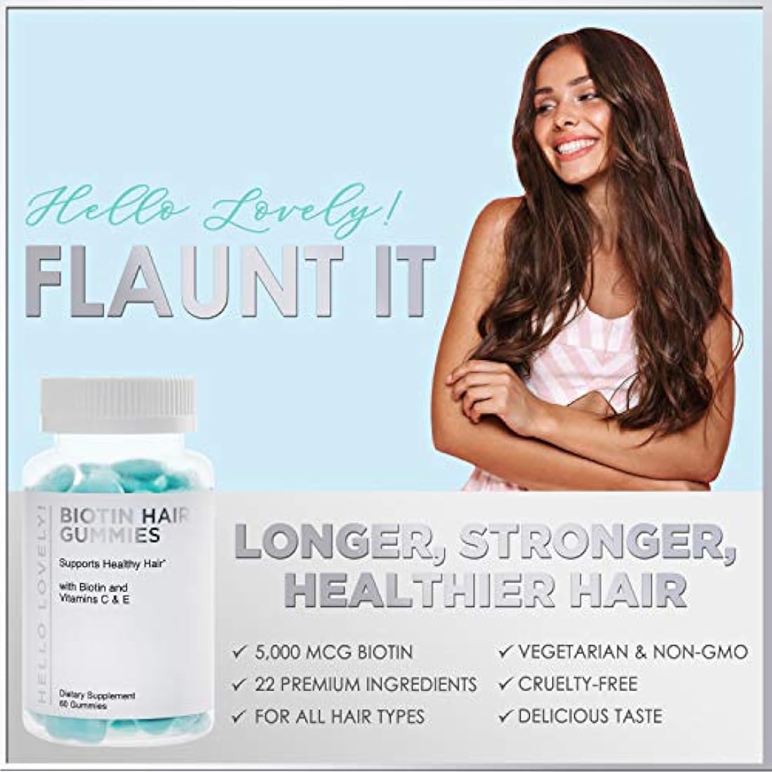 Vitaminas de goma para el cabello