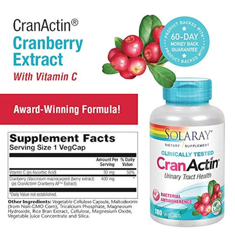 Solaray – Cranactin Arándano AF Extracto 400 mg., 1, 1