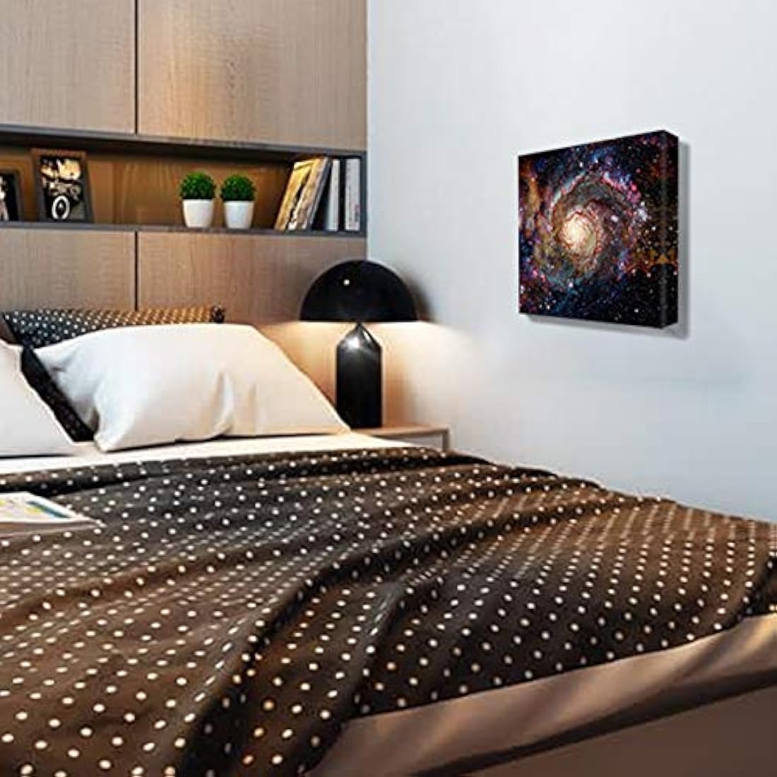Sunfrower - Lienzo decorativo en blanco y negro