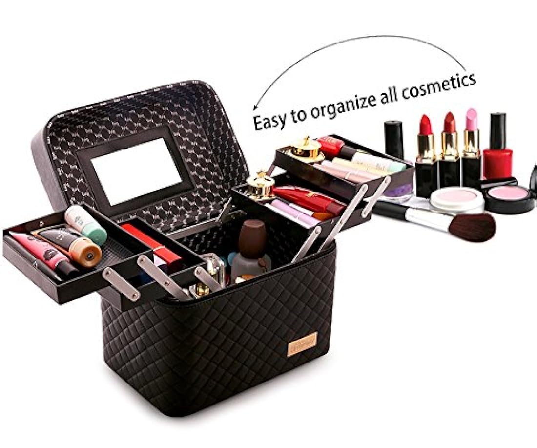 Neceser de viaje multifunción con espejo portátil