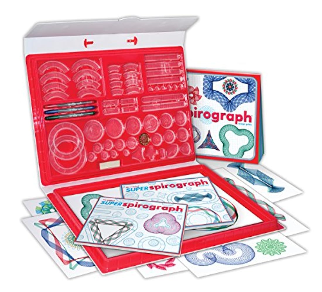 Super Spirograph Jumbo Kit, 75 piezas 50 aniversario)
