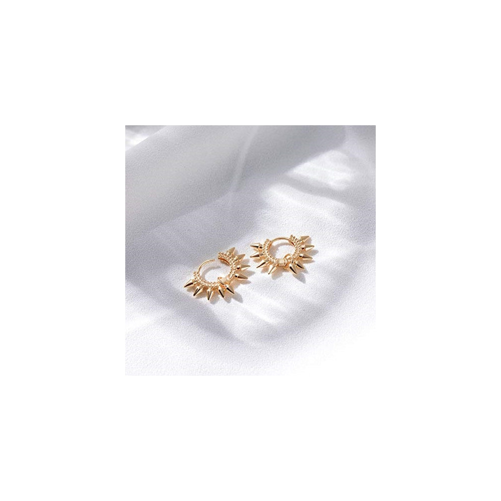 Aretes tipo arracada de aro para mujer