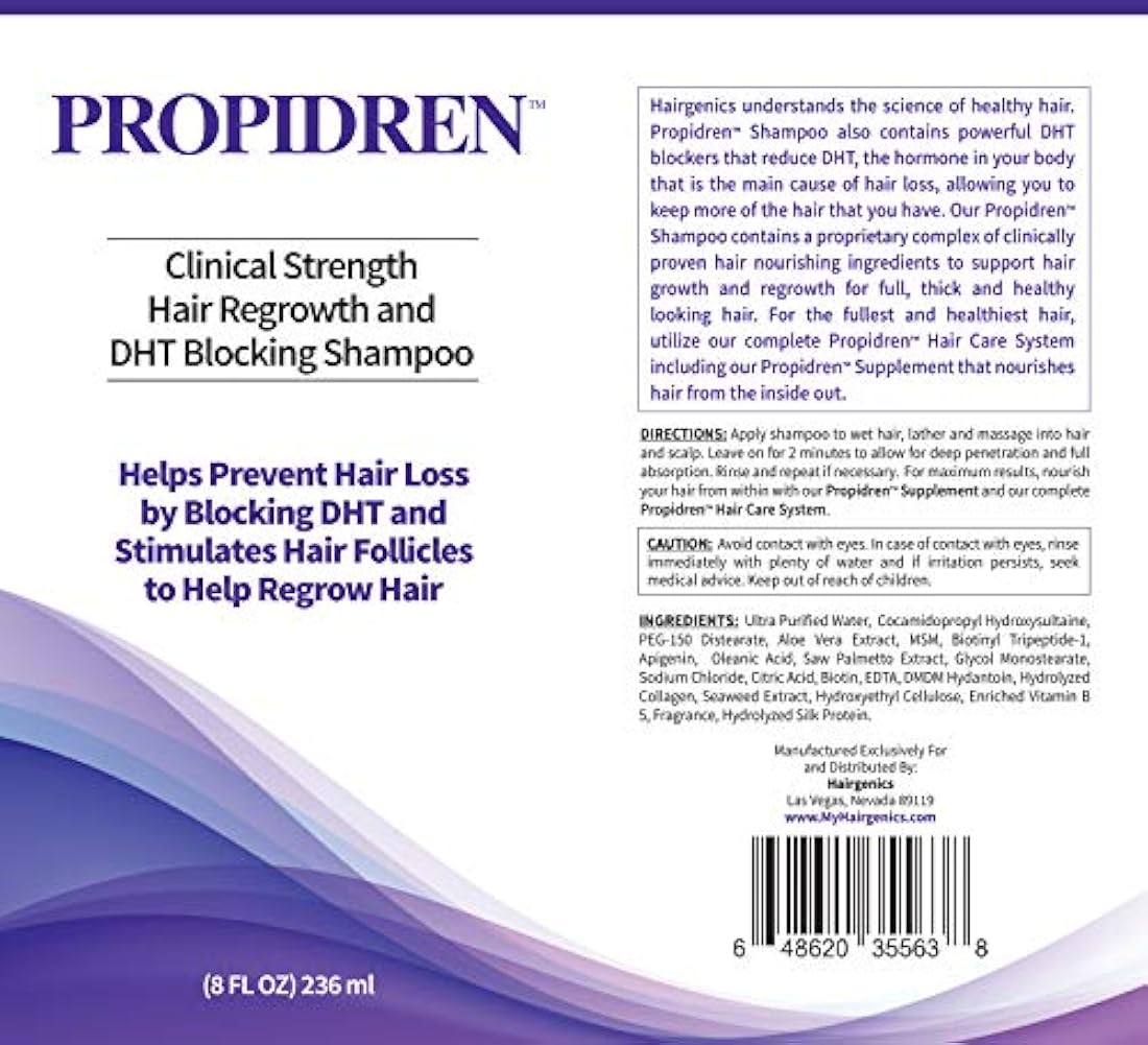 Champú para el crecimiento del cabello con biocina