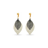 Aretes colgantes de filigrana victoriana con broche