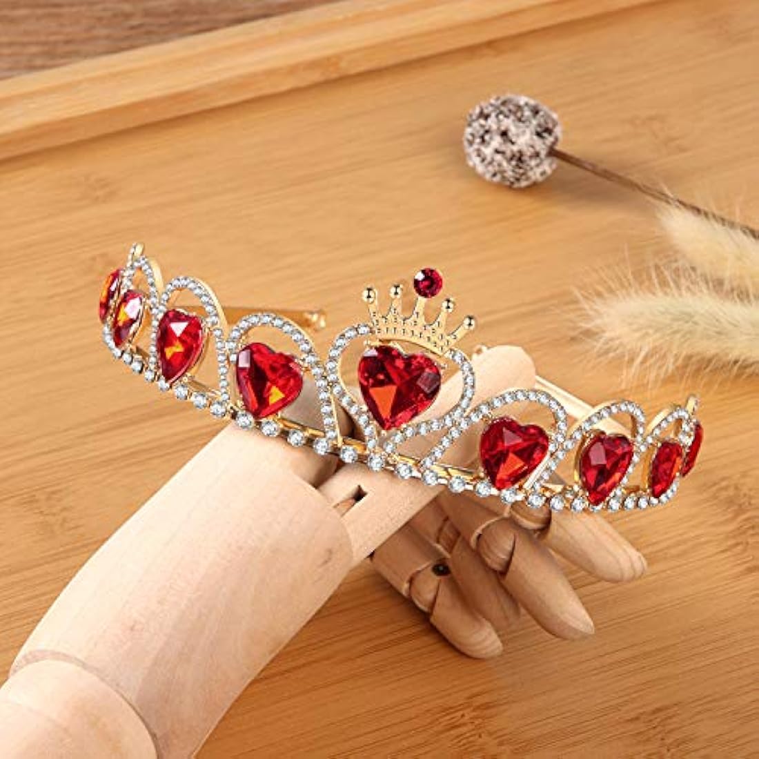 Tiara de corazón rojo Descendientes disfraz tocado reina