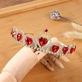 Tiara de corazón rojo Descendientes disfraz tocado reina