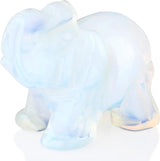 QINJIEJIE Opalita Elefante Cristales de la Suerte Elefante