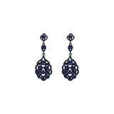 Aretes colgantes con diamantes de imitación de cristal