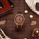 Reloj de madera para hombre