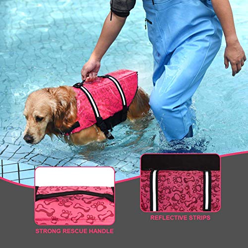 Chaleco salvavidas para perros con tiras reflectantes