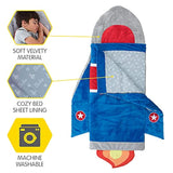 Bolsa de dormir para niños con diseño de cohete
