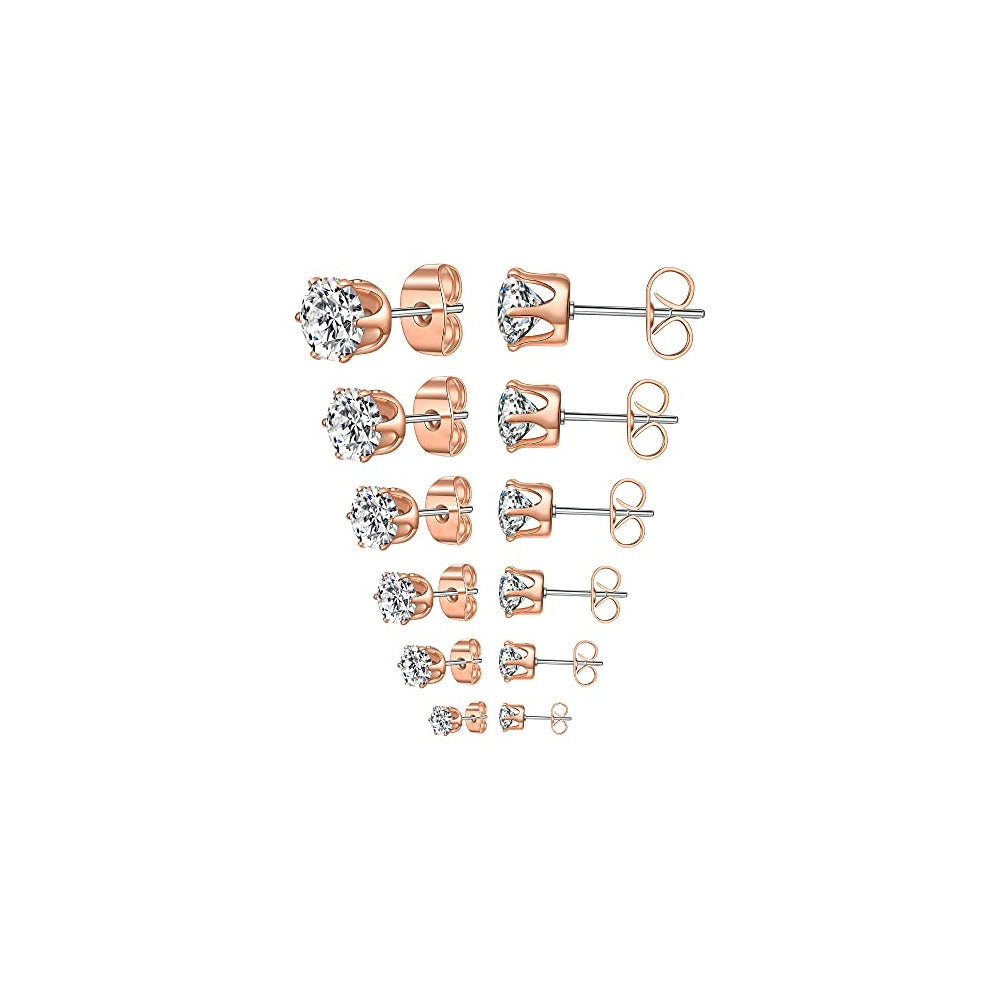 Aretes tipo dormilona acero inoxidable para mujeres