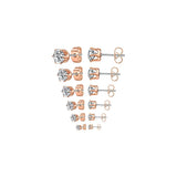 Aretes tipo dormilona acero inoxidable para mujeres