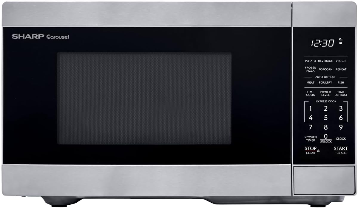 Microondas de encimera SHARP 0.7 CuFt SMC0761KS inoxidable