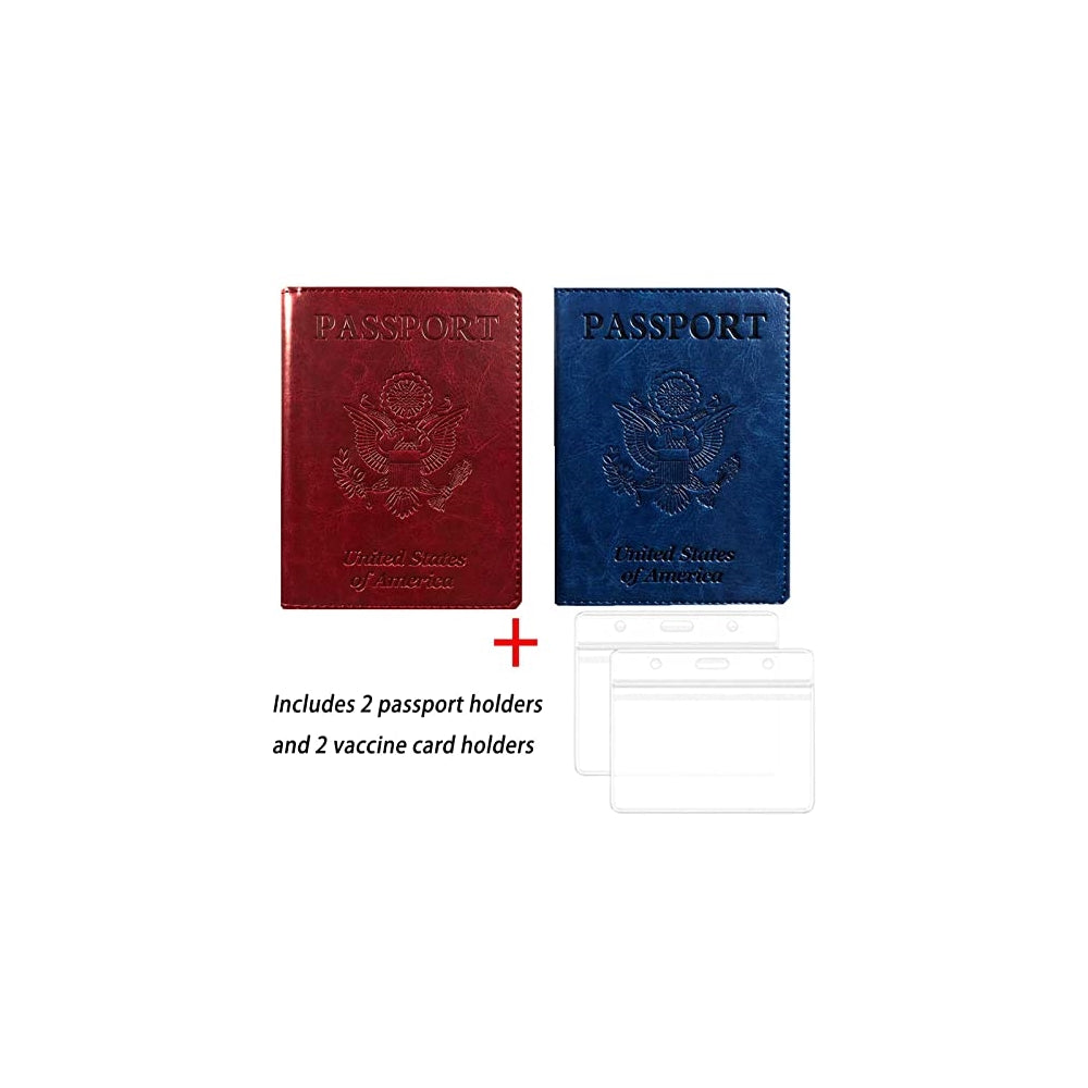 Porta Documentos y Tarjetas de piel sintética azul