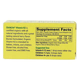 Botella de cristal de bayas naturales de vitamina K2 orgánico, 0,95 libras