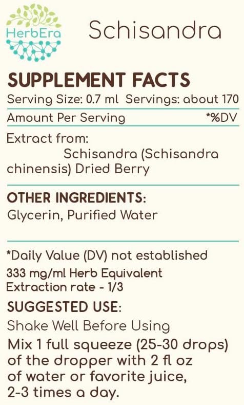 Schisandra B120  Tintura de extracto de hierbas sin alcohol