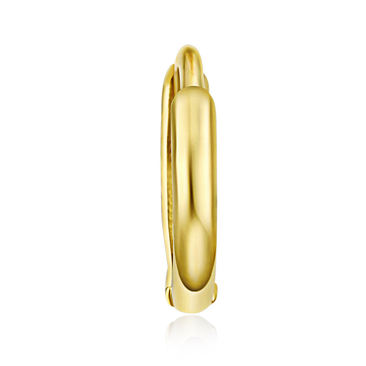 Pendientes de oro amarillo de 14 k de 1,5 mm de grosor 8x8mm