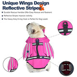 Chaleco salvavidas para perros, chaleco salvavidas para perros, chaleco salvavidas con asa para natación, piscina, playa, canotaje, para cachorros pequeños, medianos y grandes