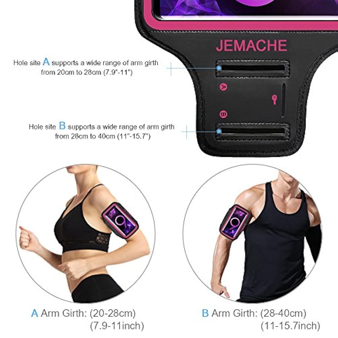 Galaxy S7 Edge/S8/S8+ banda para el brazo, ejercicio.