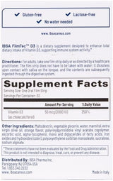 Suplemento Dietético Ibsa FilmTec D3 - 2000 IU Vitamina D3