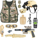 Disfraz Militar para Niños RedCrab, 12 Pzs, Juego de Rol