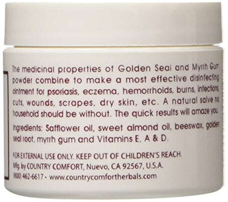 Country Comfort Salve Oro / Mirra 2 oz