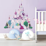Runtoo Vinilos de Pared Castillo para Niñas Decoración Infantil