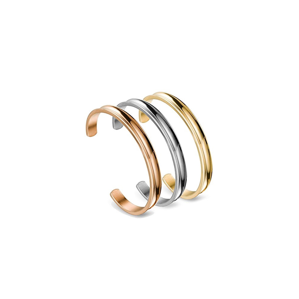 Pulseras y tobilleras de acero inoxidable para mujeres