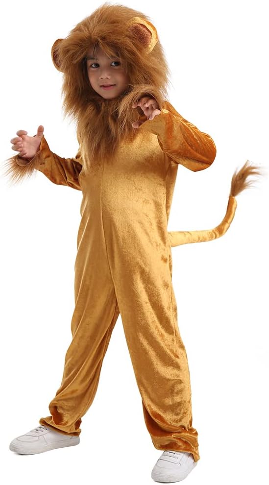 Disfraz de León Cuddly de Seasons, Animal, Talla 4-6 para Niños