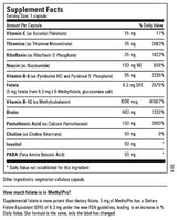 MethylPro B-Complex + 5 mg L-metilfolato (30 cápsulas) – Vitaminas de fuerza profesional B para energía, estado de ánimo + soporte inmunológico con metilfolato activo, metil B12, B6 como P-5-P – No OMG + sin gluten