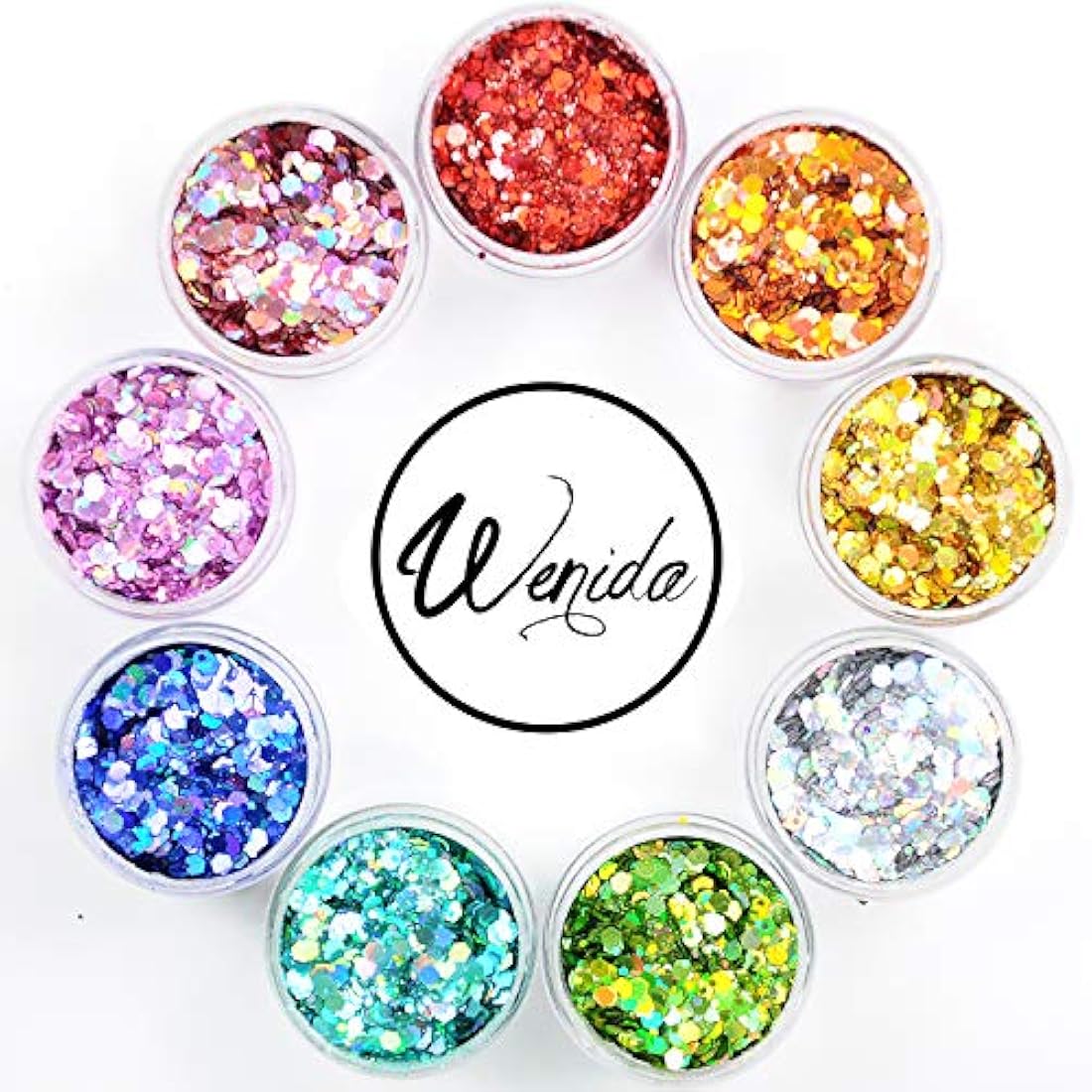 Glitter para las uñas multicolor - Wenida