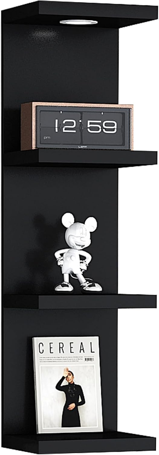 Estante de Pared 4 Niveles, Marca Lack, Con Luz LED Control Remoto