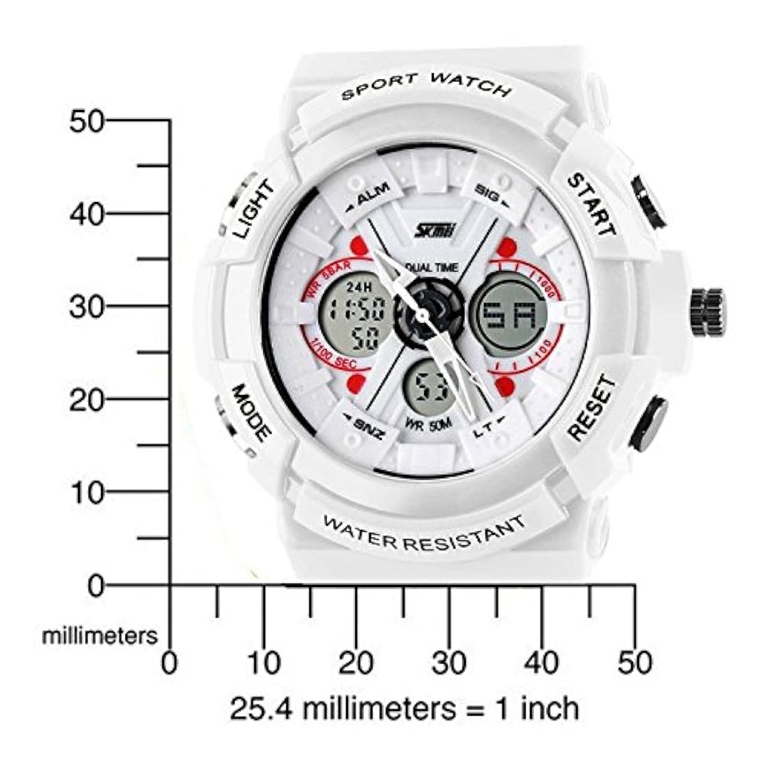 Reloj deportivo unisex Analógico / Digital Dual