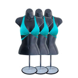 Maniquí Torso Femenino 3 Pack con Soporte Tallas S-M