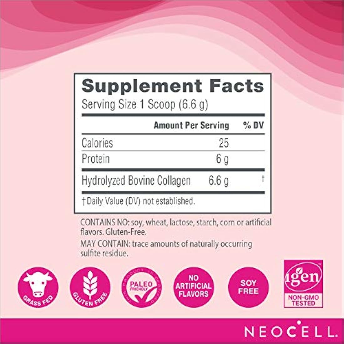 NeoCell Super Colágeno en polvo, 14 onzas, sin OGM, alimentación de hierba, Paleo, sin gluten, péptidos de colágeno tipos 1 y 3 para cabello, piel, uñas y articulaciones (embalaje puede variar), 60 porciones